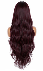 28” Body Wave HD Wig 99J Dark